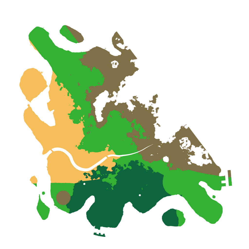 Biome Rust Map: Procedural Map, Size: 3200, Seed: 86446