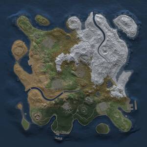 Thumbnail Rust Map: Procedural Map, Size: 3200, Seed: 86446, 15 Monuments