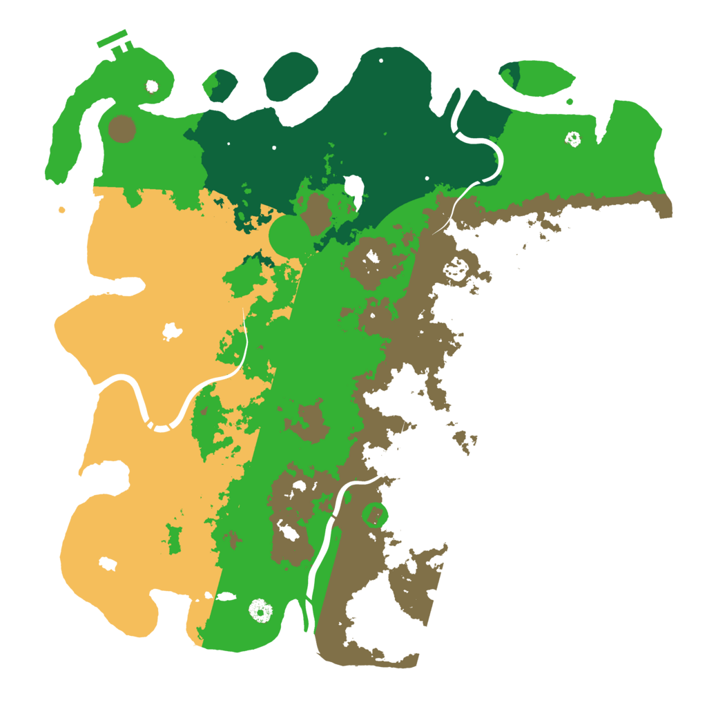 Biome Rust Map: Procedural Map, Size: 4500, Seed: 528795