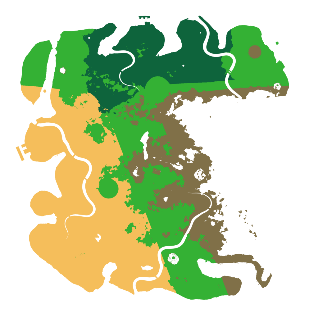 Biome Rust Map: Procedural Map, Size: 4300, Seed: 6202415