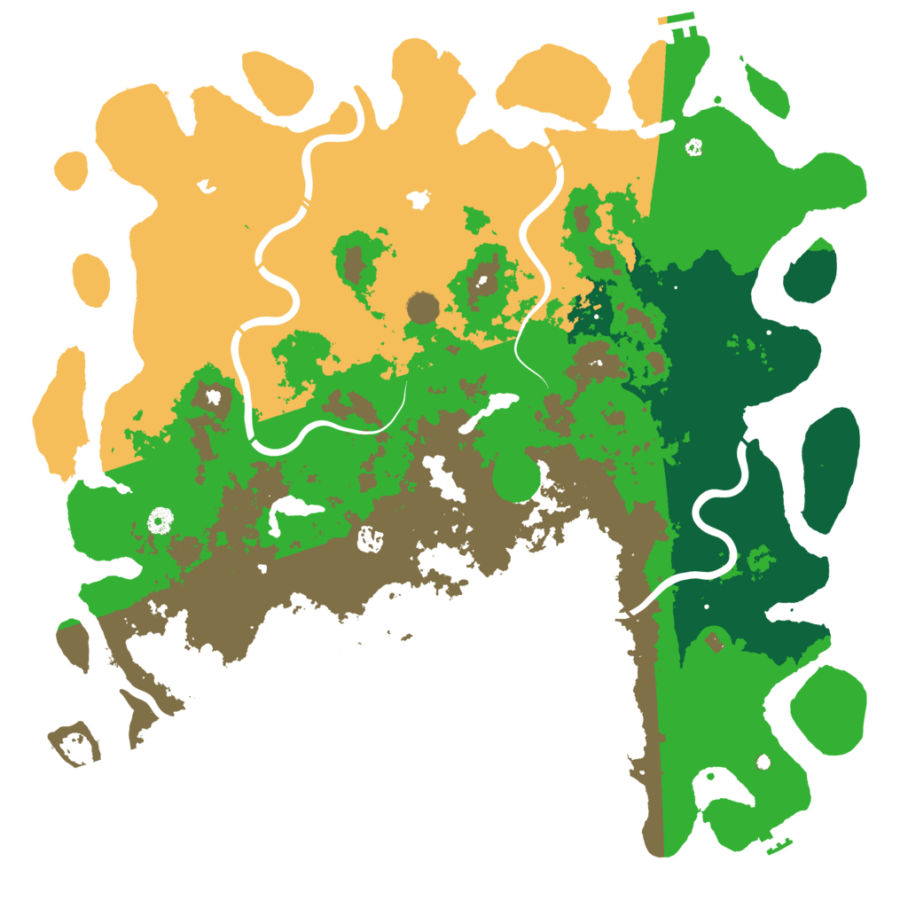 Biome Rust Map: Procedural Map, Size: 5000, Seed: 4836924