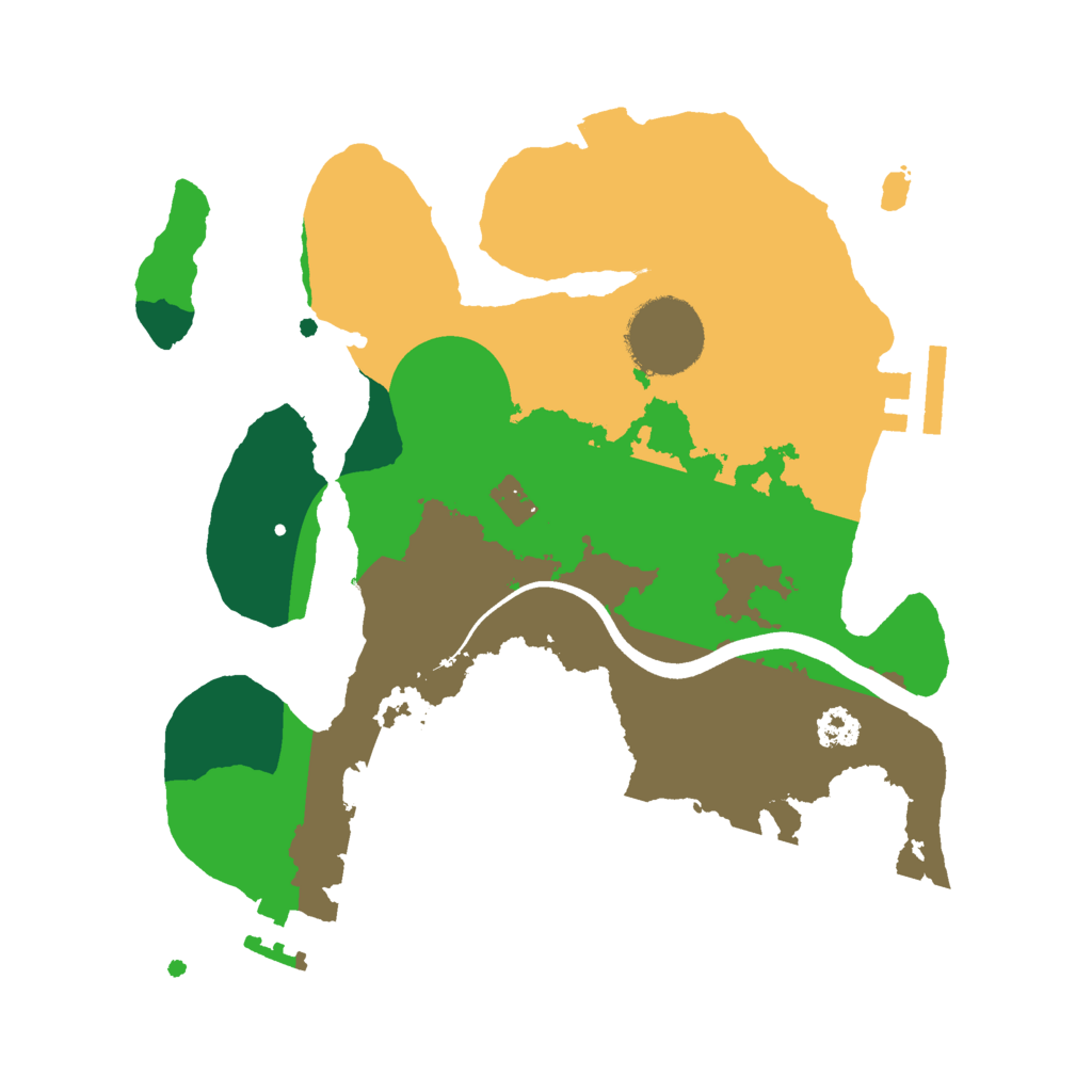 Biome Rust Map: Procedural Map, Size: 2500, Seed: 342324