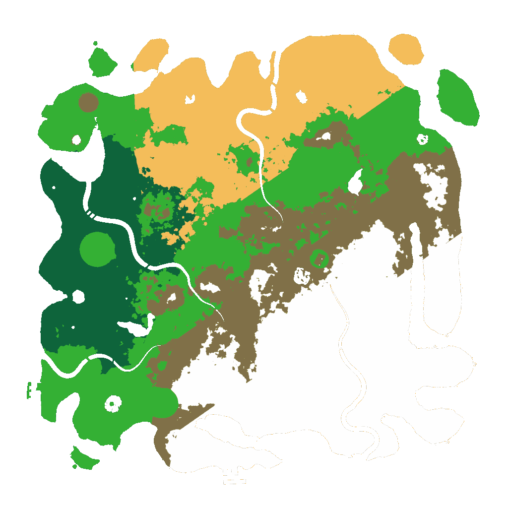 Biome Rust Map: Procedural Map, Size: 4500, Seed: 334048073