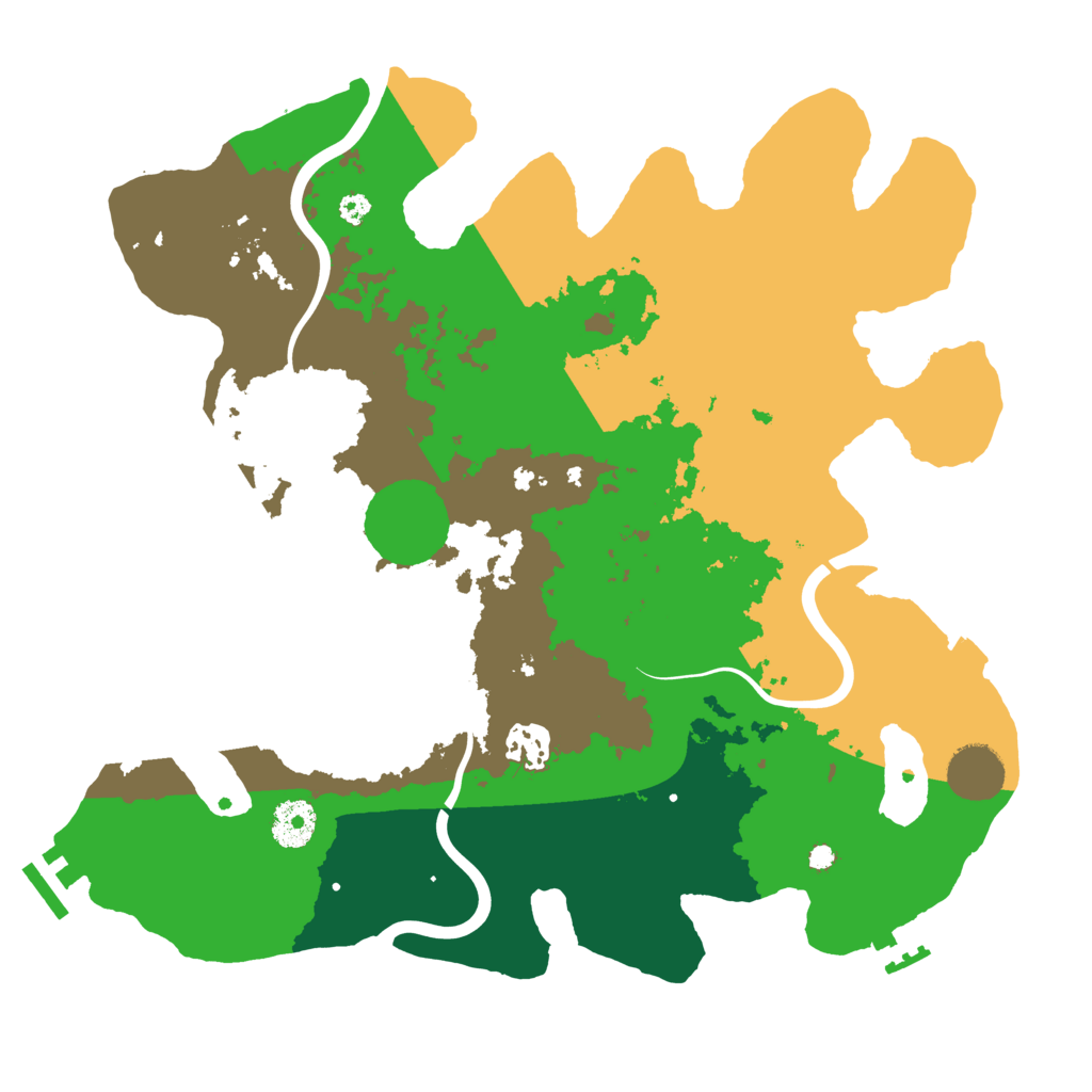Biome Rust Map: Procedural Map, Size: 3500, Seed: 974513085
