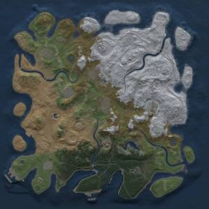 Thumbnail Rust Map: Procedural Map, Size: 4250, Seed: 851799, 19 Monuments