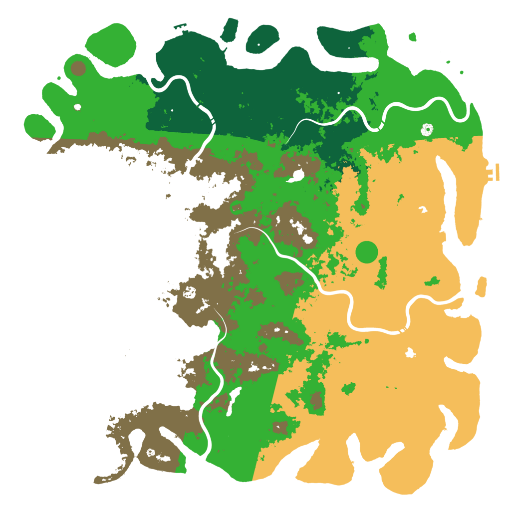 Biome Rust Map: Procedural Map, Size: 6000, Seed: 1159760689