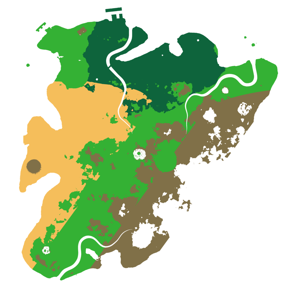 Biome Rust Map: Procedural Map, Size: 3800, Seed: 389438311