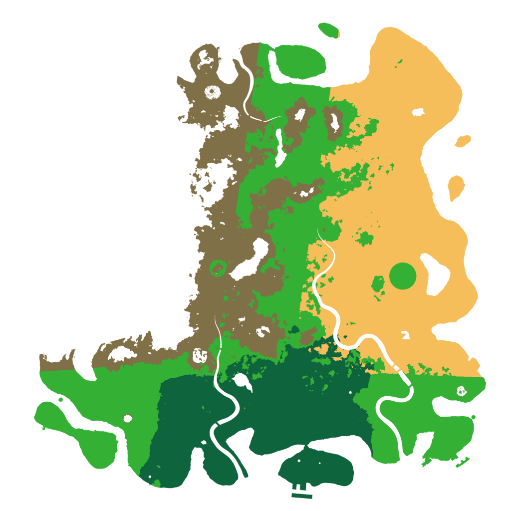 Biome Rust Map: Procedural Map, Size: 5000, Seed: 1362383647