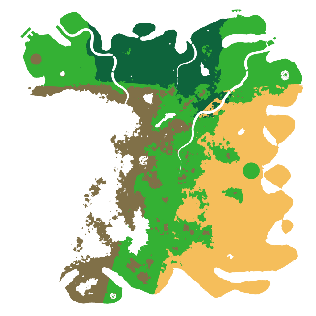 Biome Rust Map: Procedural Map, Size: 5000, Seed: 782727
