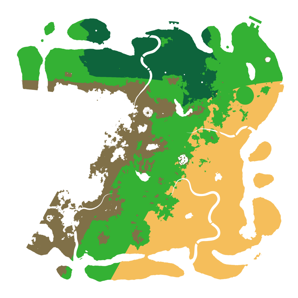 Biome Rust Map: Procedural Map, Size: 4500, Seed: 2102764996