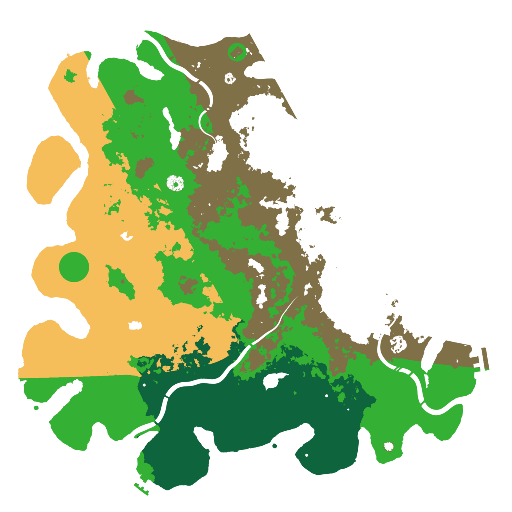 Biome Rust Map: Procedural Map, Size: 4500, Seed: 572420