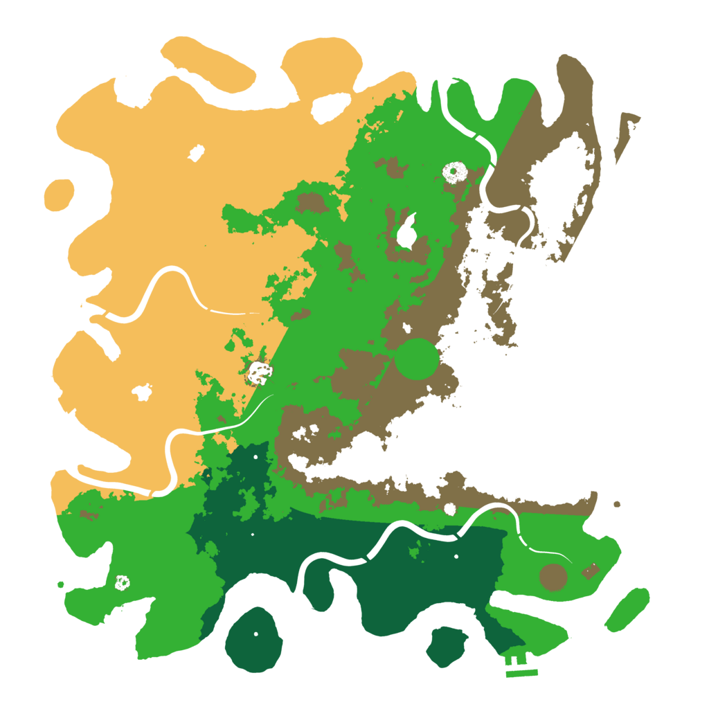 Biome Rust Map: Procedural Map, Size: 4500, Seed: 858805841