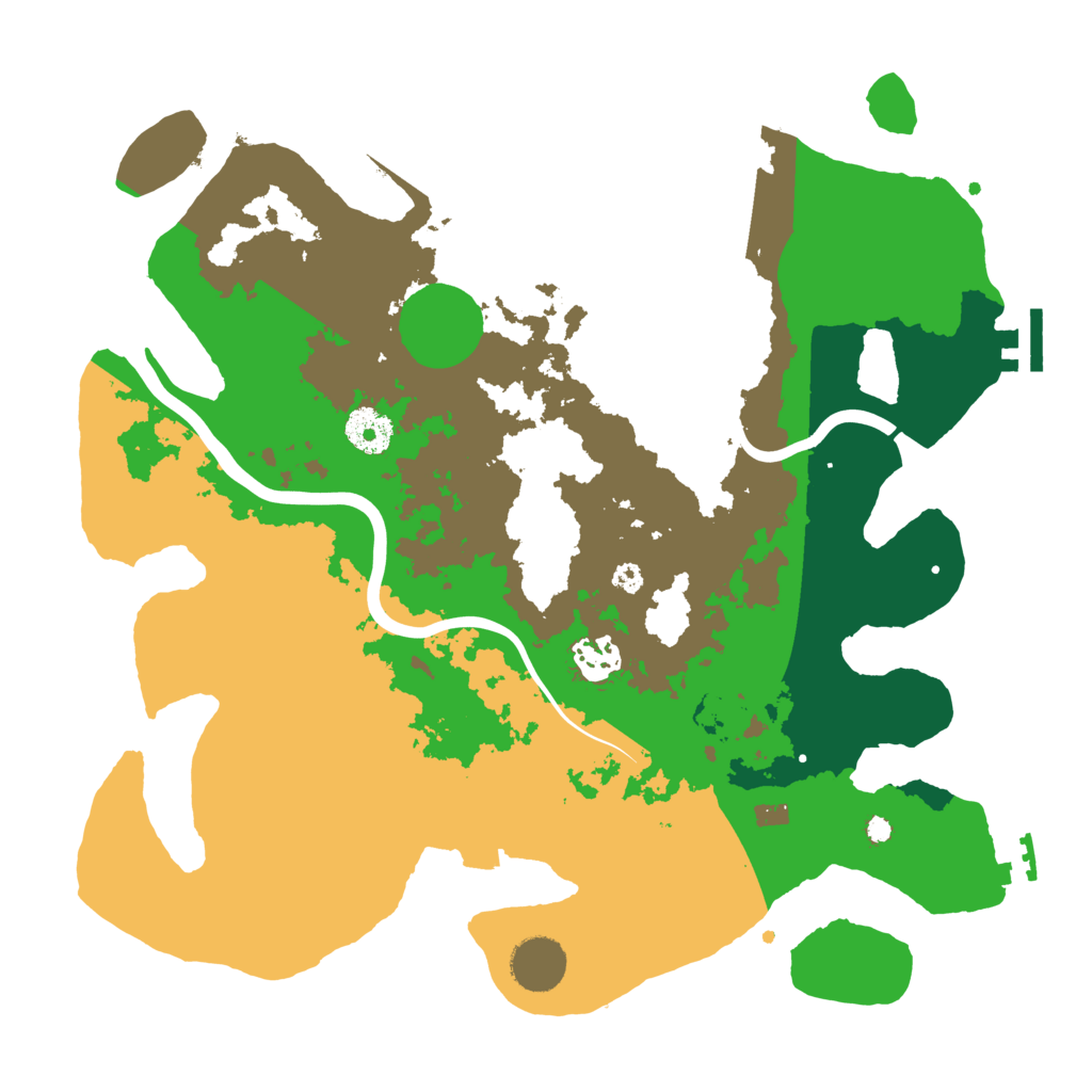 Biome Rust Map: Procedural Map, Size: 3500, Seed: 1464986420