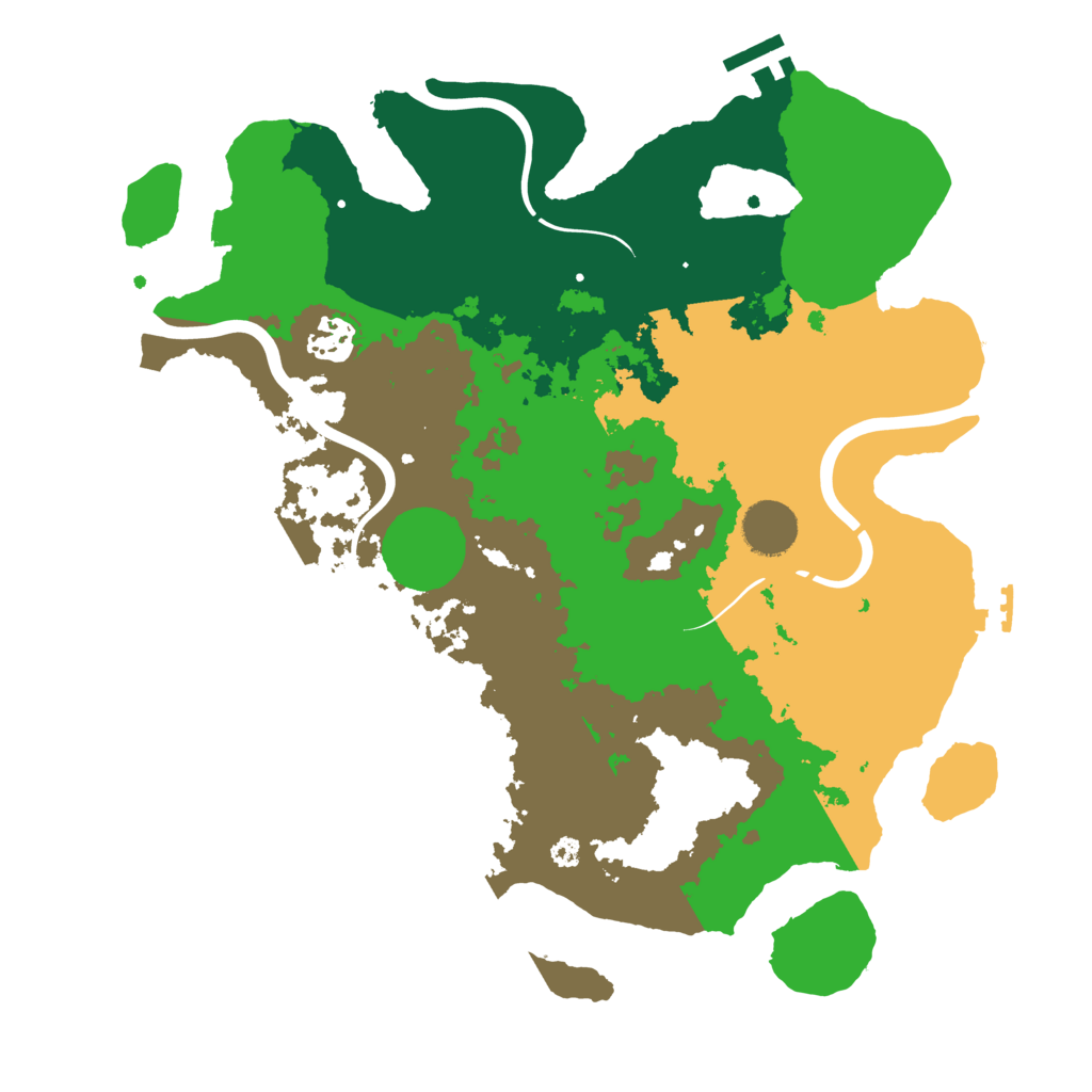 Biome Rust Map: Procedural Map, Size: 3500, Seed: 771669001