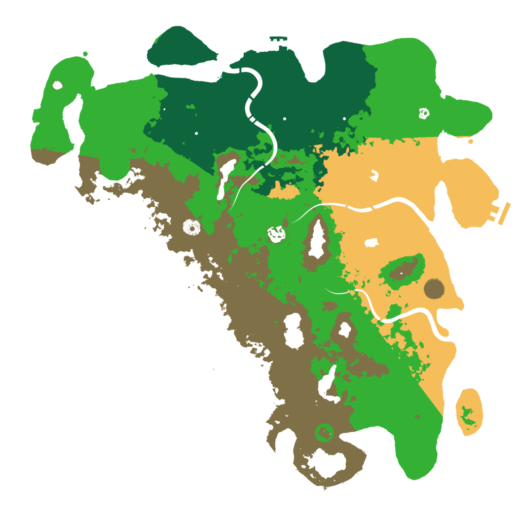 Biome Rust Map: Procedural Map, Size: 4500, Seed: 834980326
