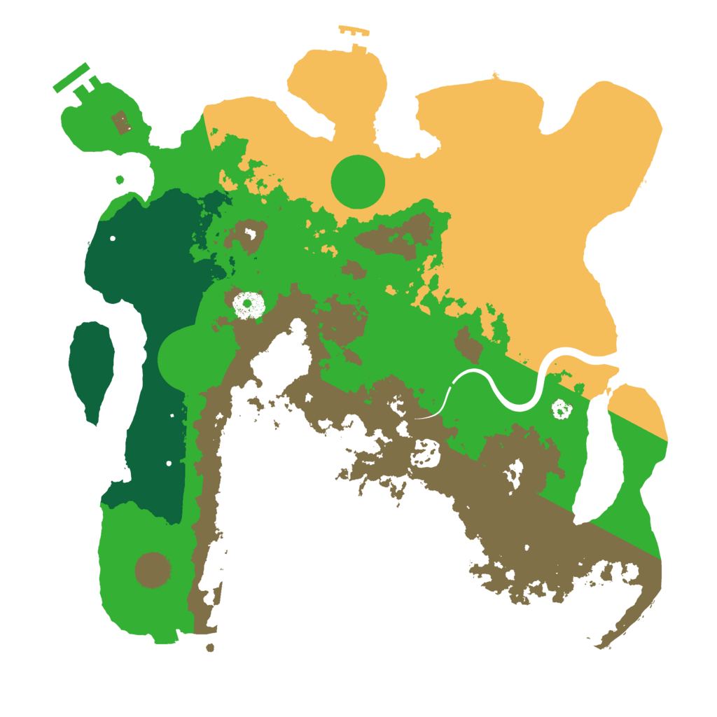 Biome Rust Map: Procedural Map, Size: 3500, Seed: 1156067853