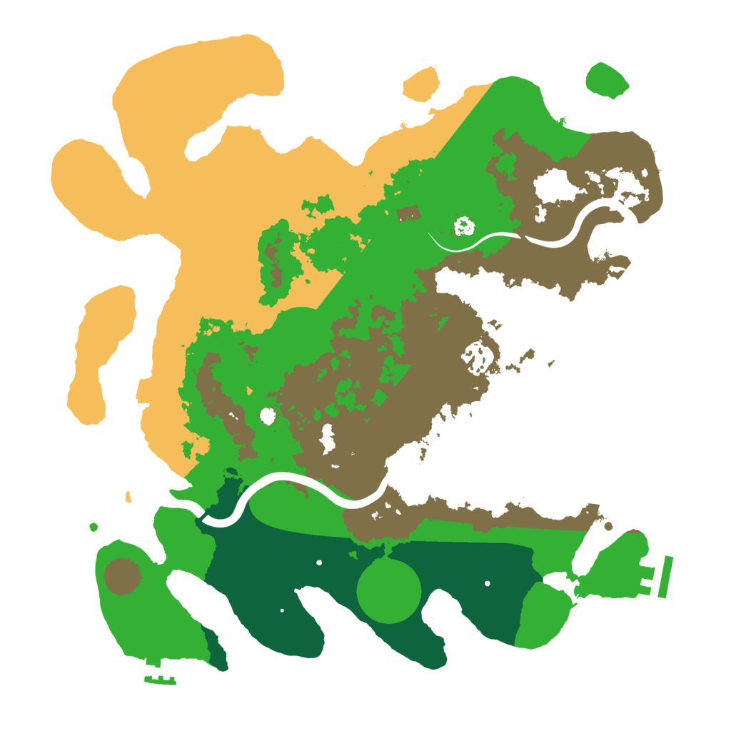 Biome Rust Map: Procedural Map, Size: 3500, Seed: 22522179
