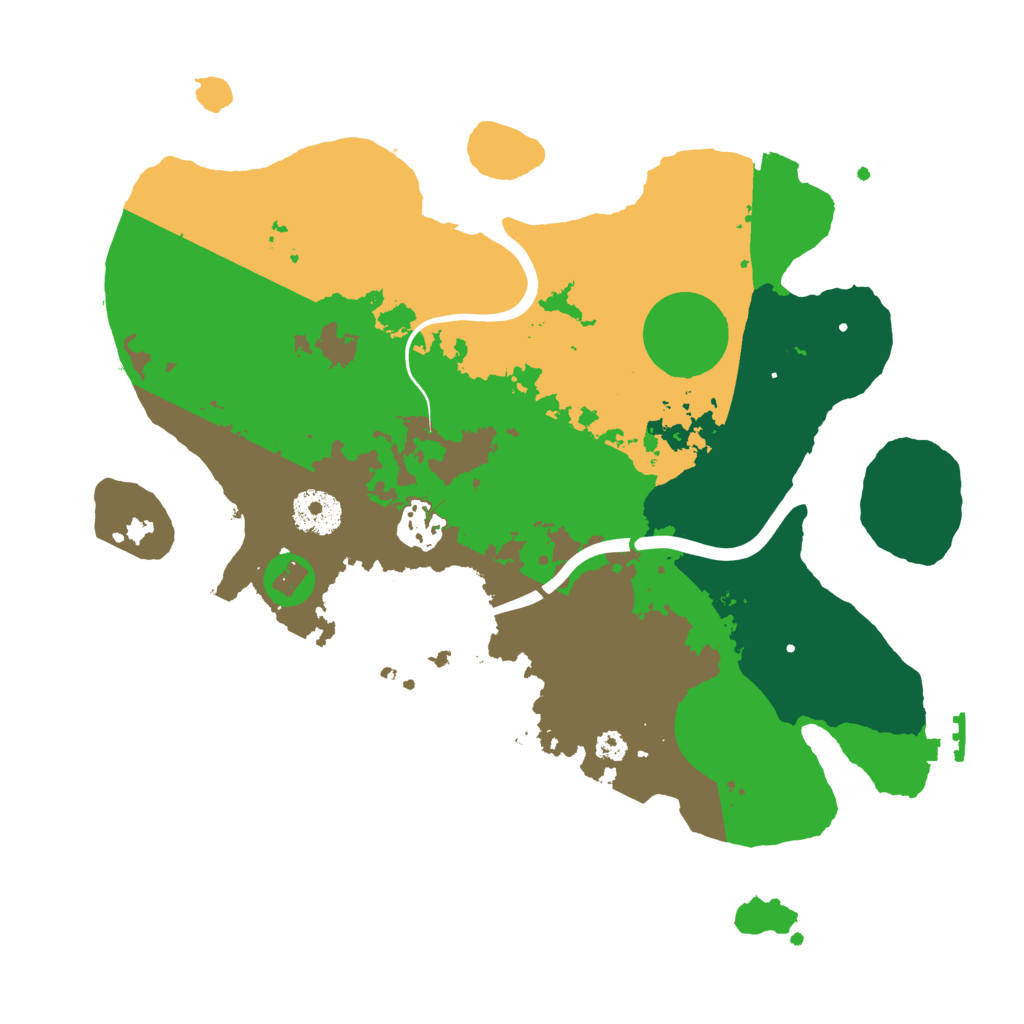 Biome Rust Map: Procedural Map, Size: 3200, Seed: 2129539613