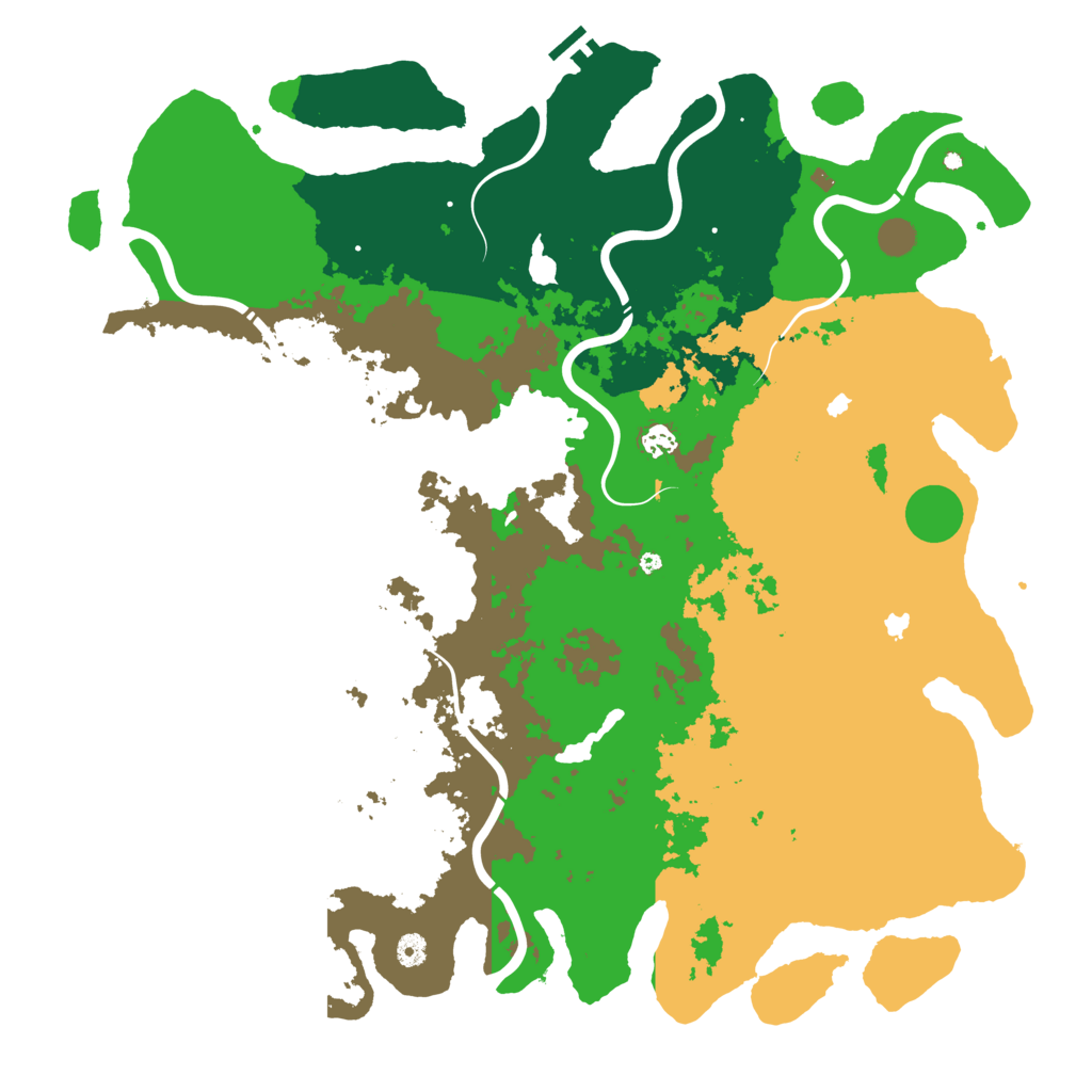 Biome Rust Map: Procedural Map, Size: 5000, Seed: 380140597
