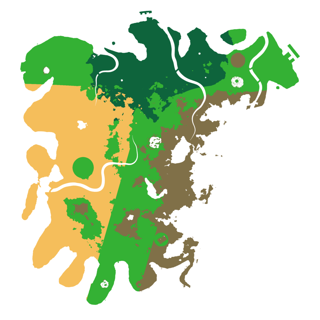 Biome Rust Map: Procedural Map, Size: 4000, Seed: 739723