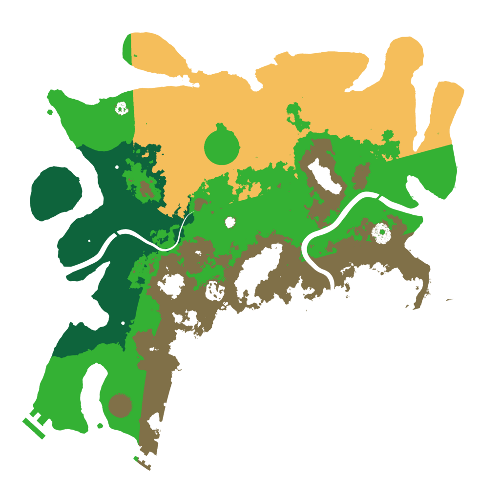 Biome Rust Map: Procedural Map, Size: 3750, Seed: 842857