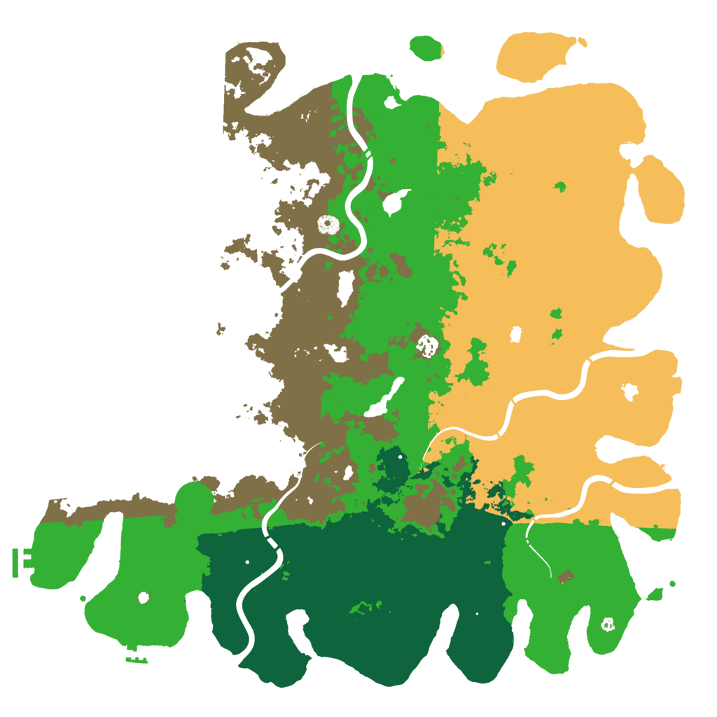 Biome Rust Map: Procedural Map, Size: 5000, Seed: 676743785