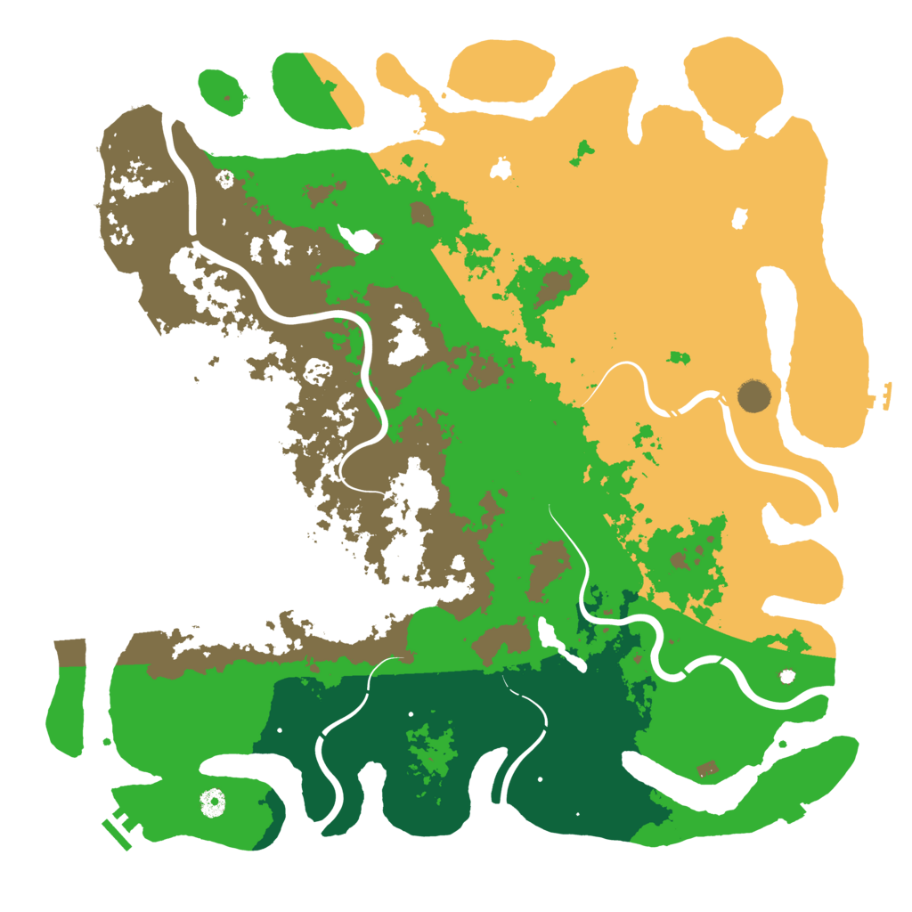 Biome Rust Map: Procedural Map, Size: 4900, Seed: 814167853