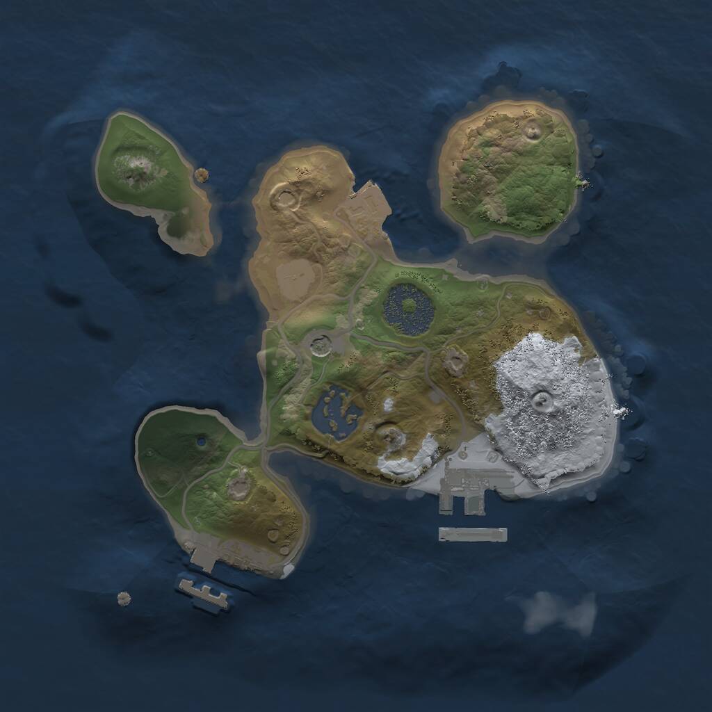 Rust Map: Procedural Map, Size: 2100, Seed: 454312158, 7 Monuments