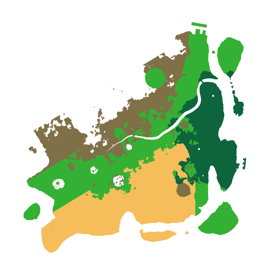 Biome Rust Map: Procedural Map, Size: 3500, Seed: 56638580
