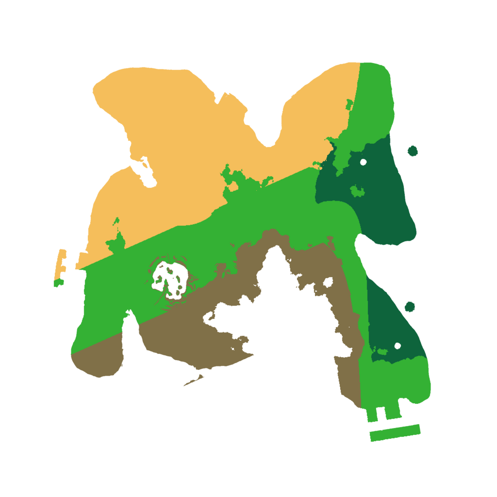Biome Rust Map: Procedural Map, Size: 2000, Seed: 65464563