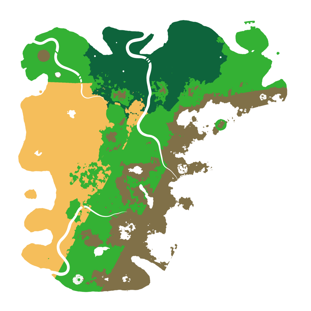 Biome Rust Map: Procedural Map, Size: 4500, Seed: 68504857