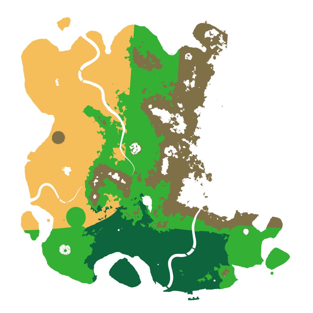 Biome Rust Map: Procedural Map, Size: 4250, Seed: 718454
