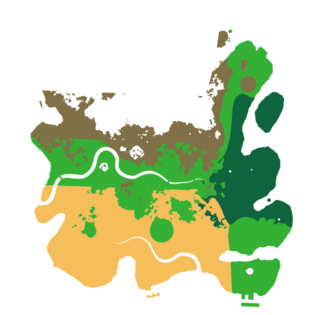 Biome Rust Map: Procedural Map, Size: 3500, Seed: 562521446