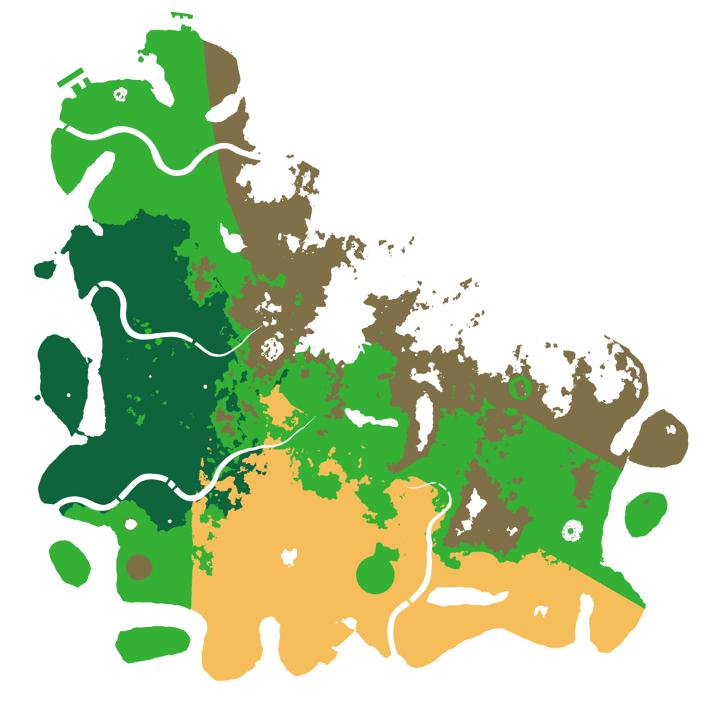 Biome Rust Map: Procedural Map, Size: 5000, Seed: 1485949543
