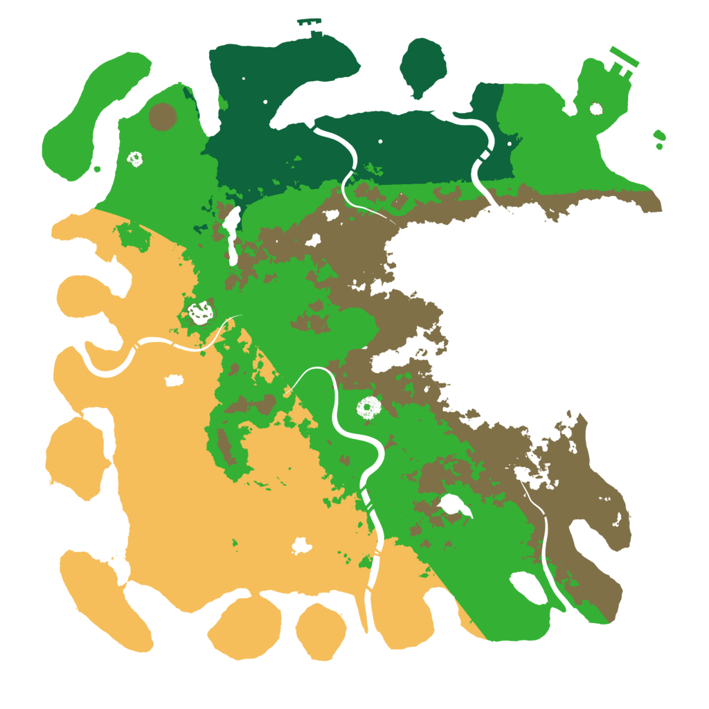 Biome Rust Map: Procedural Map, Size: 4500, Seed: 822990378