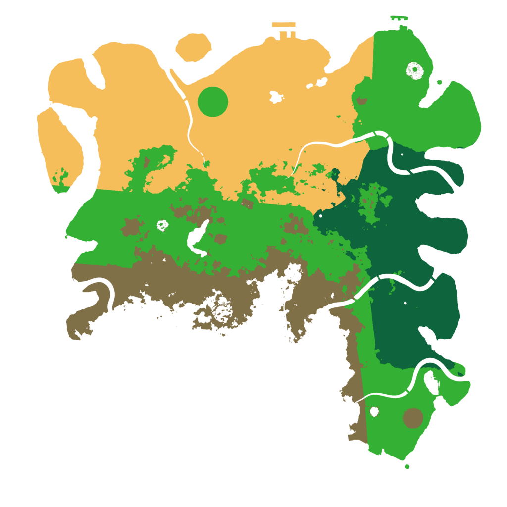 Biome Rust Map: Procedural Map, Size: 4400, Seed: 7895446
