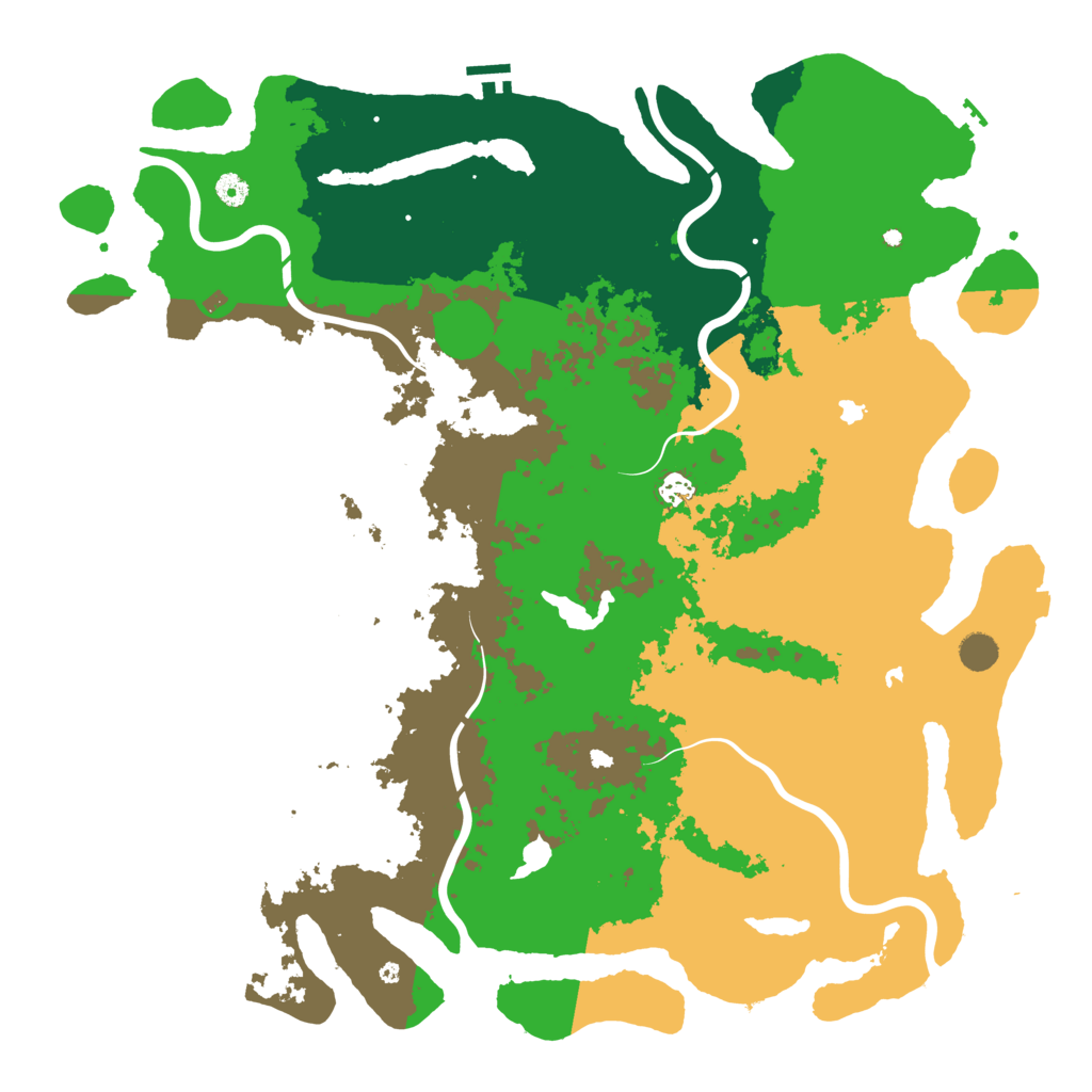 Biome Rust Map: Procedural Map, Size: 5000, Seed: 383758424