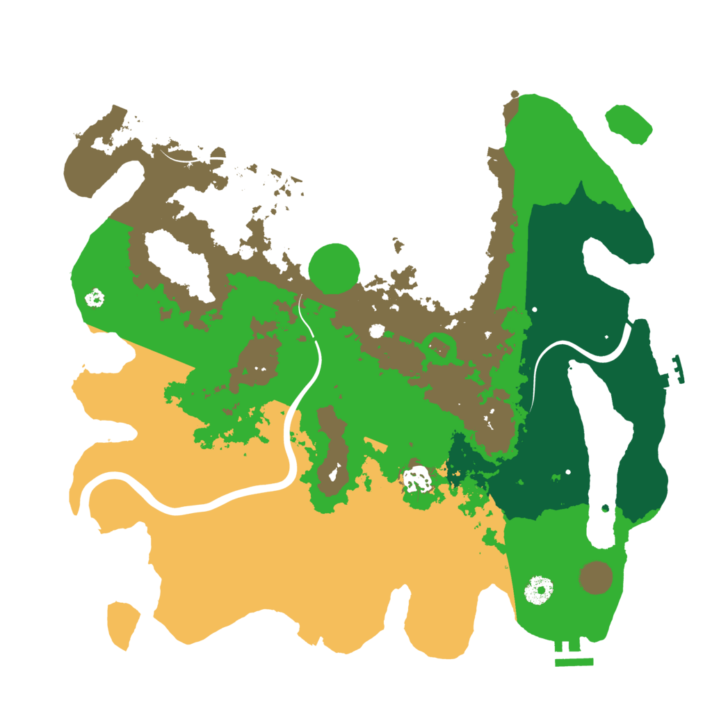 Biome Rust Map: Procedural Map, Size: 3750, Seed: 1173896606