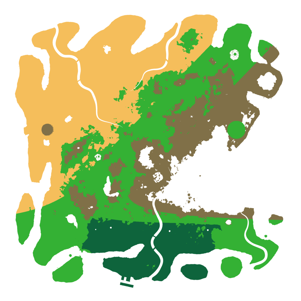 Biome Rust Map: Procedural Map, Size: 4500, Seed: 53679132