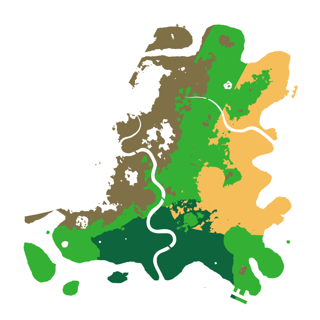 Biome Rust Map: Procedural Map, Size: 3750, Seed: 445179455