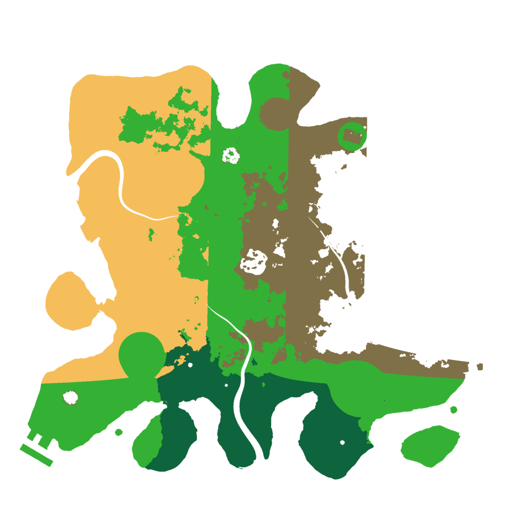 Biome Rust Map: Procedural Map, Size: 3000, Seed: 1894063677