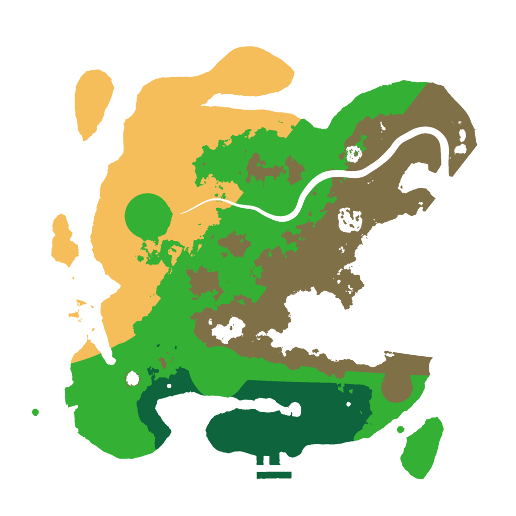 Biome Rust Map: Procedural Map, Size: 3000, Seed: 2007450243