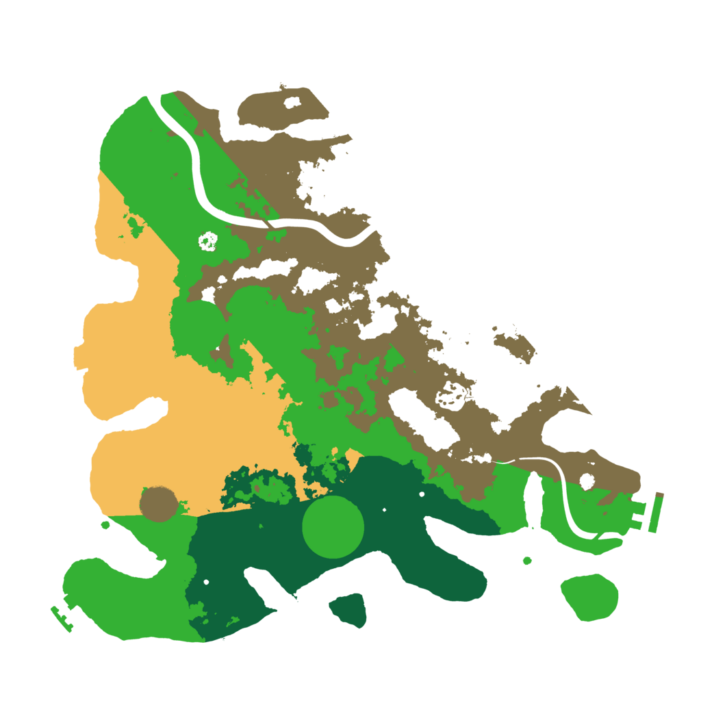 Biome Rust Map: Procedural Map, Size: 3500, Seed: 917933