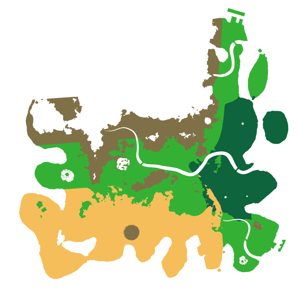 Biome Rust Map: Procedural Map, Size: 3500, Seed: 2144135523