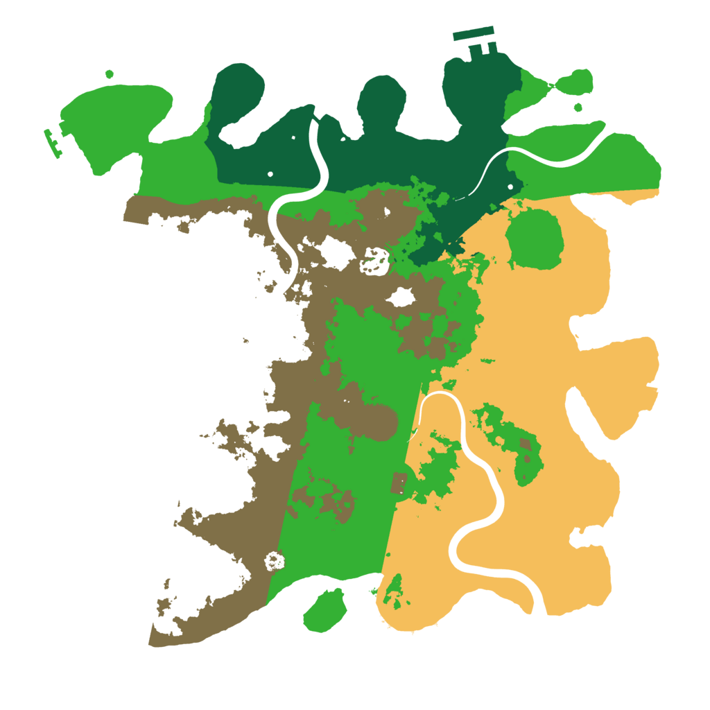 Biome Rust Map: Procedural Map, Size: 3500, Seed: 1324665919