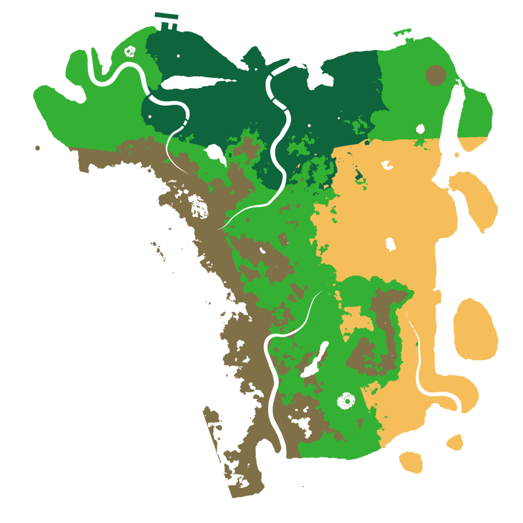 Biome Rust Map: Procedural Map, Size: 4500, Seed: 1716298222