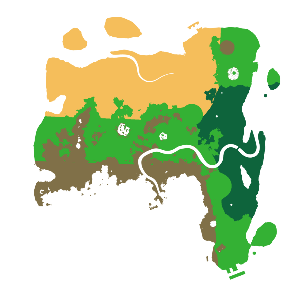 Biome Rust Map: Procedural Map, Size: 3700, Seed: 261008938
