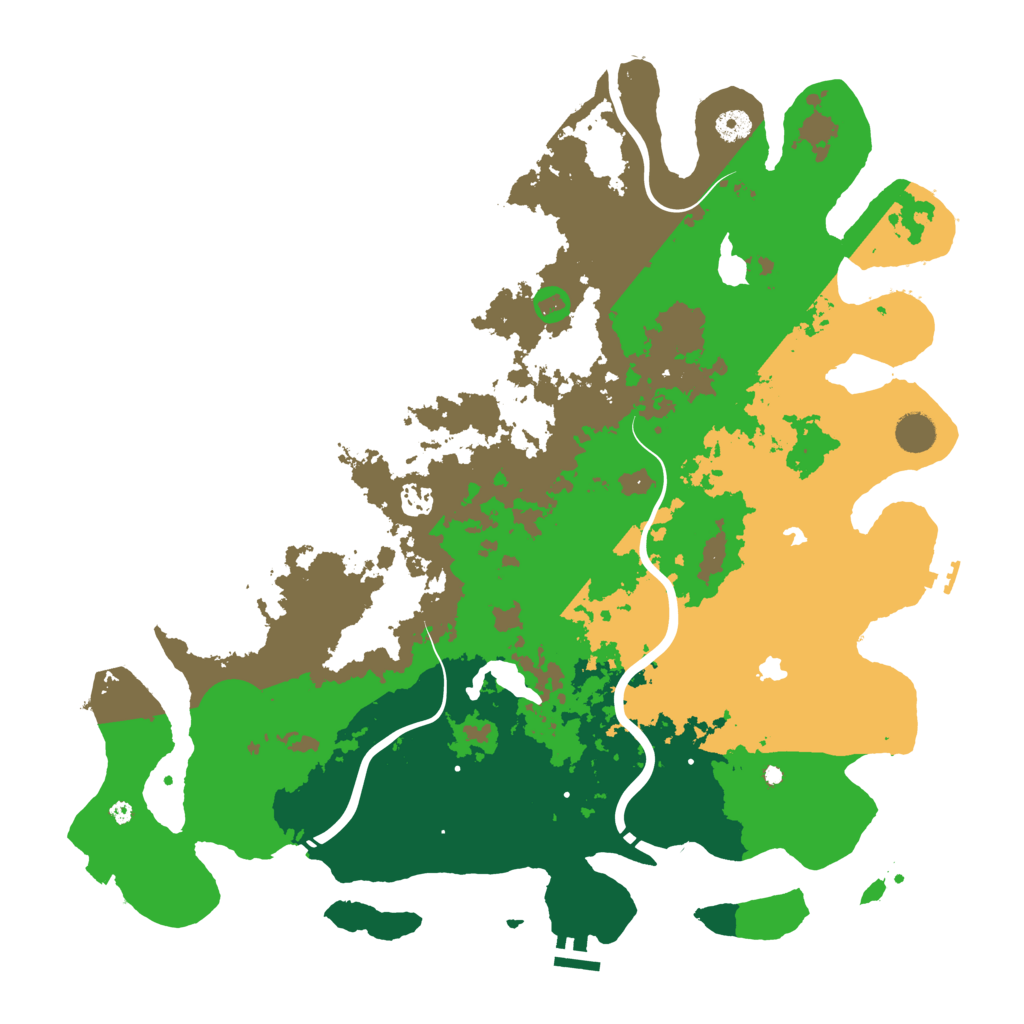 Biome Rust Map: Procedural Map, Size: 4500, Seed: 1125663526