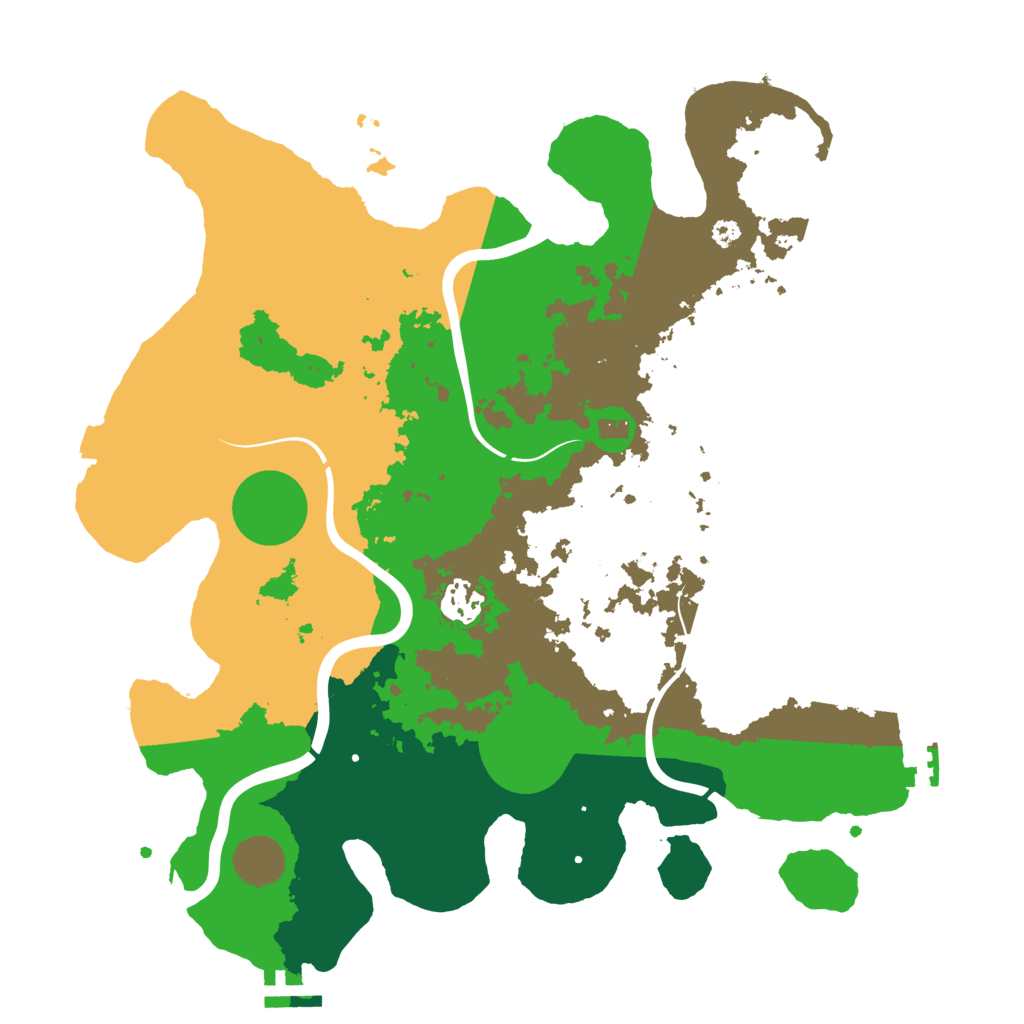 Biome Rust Map: Procedural Map, Size: 3600, Seed: 701022092
