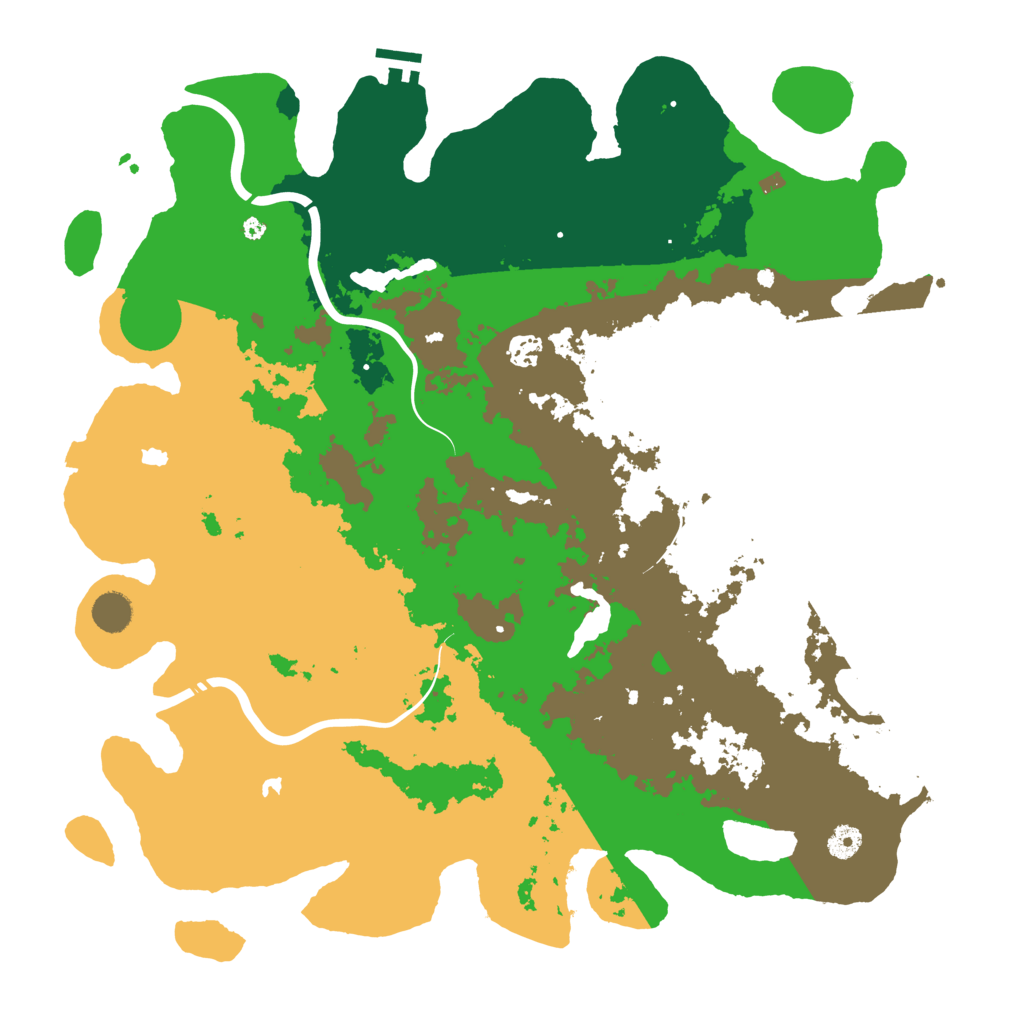 Biome Rust Map: Procedural Map, Size: 4500, Seed: 1883327157